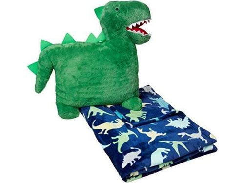 Kids Dinosaur Nap Set with Fleece Throw and Pillow - testpayments02