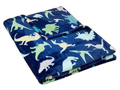 Kids Dinosaur Nap Set with Fleece Throw and Pillow - testpayments02